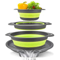 Collapsible Self-Draining Colander Set