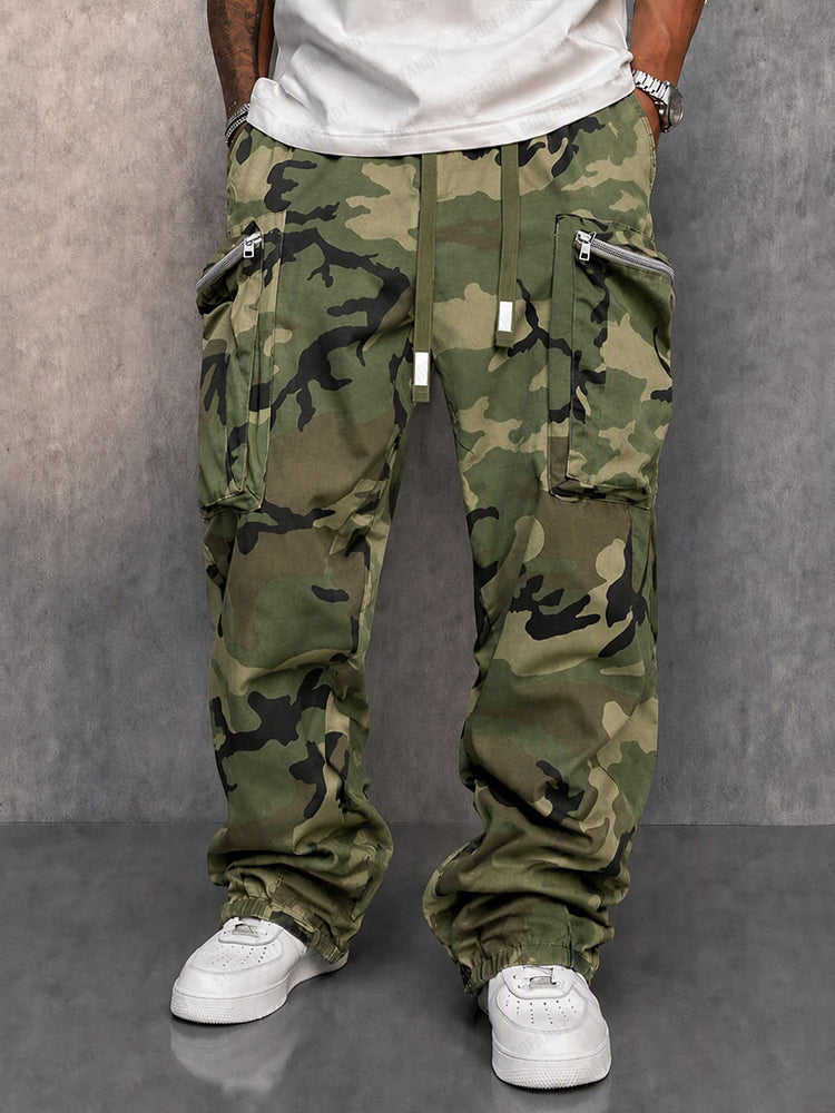 Utility Street Style Camouflage Cargo Pants