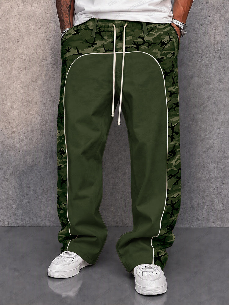 Urban Explorer Camo Patchwork Casual Pants