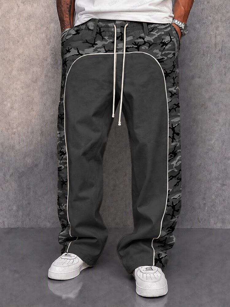 Urban Explorer Camo Patchwork Casual Pants